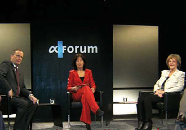 TV Diskussionsrunde mit Dr. Christa Lippmann